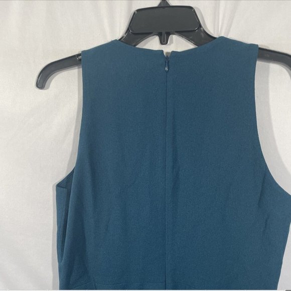 NWT $182 Dress the Population [ Large ] Catalina Fit & Flare Dress Peacock #Q292 - Picture 10 of 13